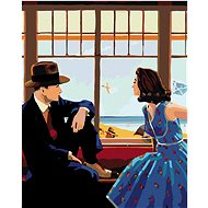 Painting by Numbers - The Sea Outside the Window, 40x50 cm, stretched canvas on frame - Painting by Numbers