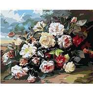 Painting by Numbers - Wild Roses, 100x80 cm, without frame and without turning off the canvas - Painting by Numbers