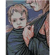 Maľovanie podľa čísel – Matka so synom, 40 × 50 cm, bez rámu a bez napnutia plátna - Maľovanie podľa čísel