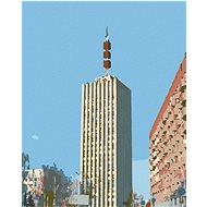 Painting by Numbers - Skyscraper, 80x100 cm, stretched canvas on frame - Painting by Numbers