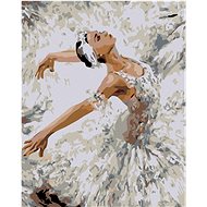 Painting by Numbers - Ballet dancer in a bend, 40x50 cm, canvas on frame - Painting by Numbers