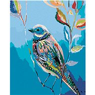 Painting by Numbers - Painted Bird, 40x50 cm, stretched canvas on frame - Painting by Numbers
