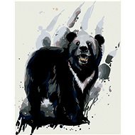 Maľovanie podľa čísel – Medveď baribal, 40 × 50 cm, napnuté plátno na rám - Maľovanie podľa čísel