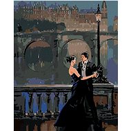 Painting by Numbers - Dance under the Lamp, 40x50 cm, canvas on frame - Painting by Numbers
