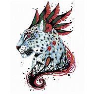 Painting by Numbers - Decorated Leopard, 40x50 cm, stretched canvas on frame - Painting by Numbers