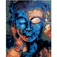 Malen nach Zahlen - Farbiger Buddha, 40x50 cm, Spannleinwand auf Rahmen - Malen nach Zahlen