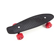 Teddies Skateboard - Pennyboard - Black - Red Wheels - Penny Board