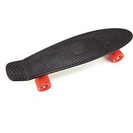 Teddies Skateboard - Pennyboard - Black - Orange Wheels - Penny Board