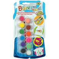 SMT Creatoys Textile Paints + Brush 12 pcs - Fabric Dye