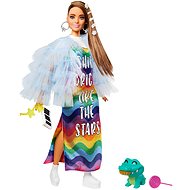 Barbie Extra - in Rainbow Dress with Blue Coat - Doll