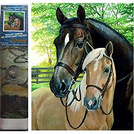 NORIMPEX Horses 30 × 40 cm - Diamond Painting