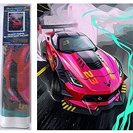 NORIMPEX Pink sports car 30 × 40 cm - Diamond Painting