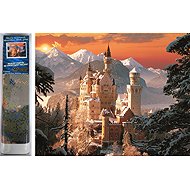 NORIMPEX Neuschwanstein in winter 30 × 40 cm - Diamond Painting