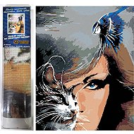 NORIMPEX Cat view 30 × 40 cm - Diamond Painting