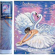 NORIMPEX Swan Lake 30 × 40 cm - Diamond Painting