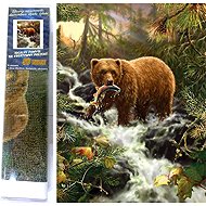 NORIMPEX Bear on the hunt 30 × 40 cm - Diamond Painting