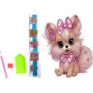 NORIMPEX Pink dog 23 × 30 cm - Diamond Painting