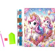 NORIMPEX Unicorns in carriage 23 × 30 cm - Diamond Painting