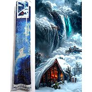 NORIMPEX Cottage in winter 80 × 40 cm - Diamond Painting