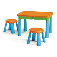 Adriatic small table and two chairs/table, coloured, foldable - Children's Furniture