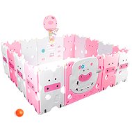 AGA4KIDS Playpen 180 × 200 × 64 cm pink - Baby Playpen