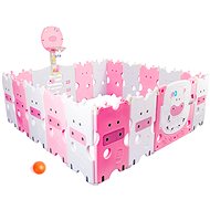 AGA4KIDS Playpen 223 × 192 × 64 cm pink - Baby Playpen