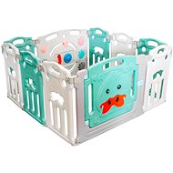 Aga4Kids Plastic playpen 119 × 119 × 64 cm green - Baby Playpen