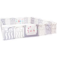 AGA4KIDS Playpen 231 × 231 × 64 cm grey - Baby Playpen