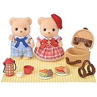 Sylvanian Families Cookie Bears Brother and Sister on a Picnic - Figure