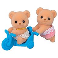 Sylvanian Families Double Pack of Biscuit Bears with a Motorbike - Figure