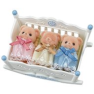 Sylvanian Families Cookie Bear Triplets in a Cradle - Figure