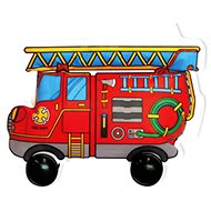 colourloon Inflatable colouring book Fire truck - Colouring Book