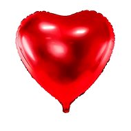 Partydeco Foil balloon heart red, valentine, wedding 60 cm - Balloons