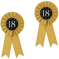 Godan Birthday brooch badge 18 years 2 pcs - Party Accessories