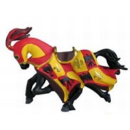 PAPO Horse with stilt, red - Figure