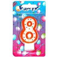 Wiky Party candle number 8 - Candle