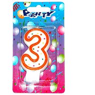 Wiky Party candle number 3 - Candle