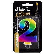 GoDan Cake candle metallic, iridescent 8 cm, 2 - Candle