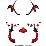 Guirca Face tattoo - clown, glittered - Costume Accessory