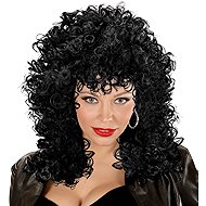 Widmann Black curly ladies wig - Wig