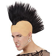 Widmann Punk wig with black sheer - Wig