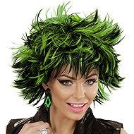 Widmann Ladies wig green highlights - Wig