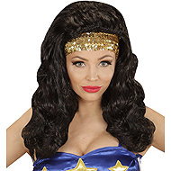 Widmann Super heroine wig with headband - Wig