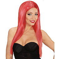 Widmann Ladies red long wig - Wig