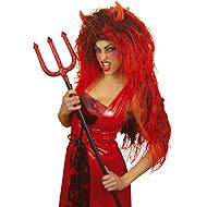 Widmann Women's long devil wig - Wig