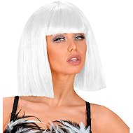 Widmann Ladies white wig with bangs - Wig
