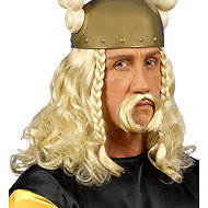 Widmann Gallic wig with blond moustache - Wig