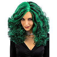 Carnival Toys Green and Black Rich Witch Wig - Wig