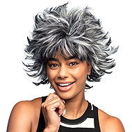 Boland Ladies Wanda Wig black and white highlights - Wig