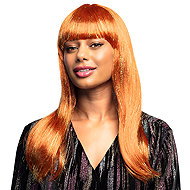 Boland Ladies long wig glitter copper shade - Wig